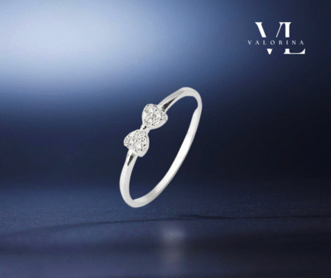 Nhẫn Bạc Nơ Kết Nối Vĩnh Cửu