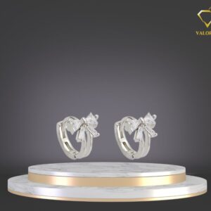 Bông Tai Nơ Pha Lê Tuyết