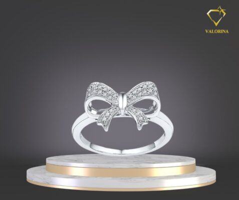 Nhẫn Bạc Nơ Ánh Bình Minh